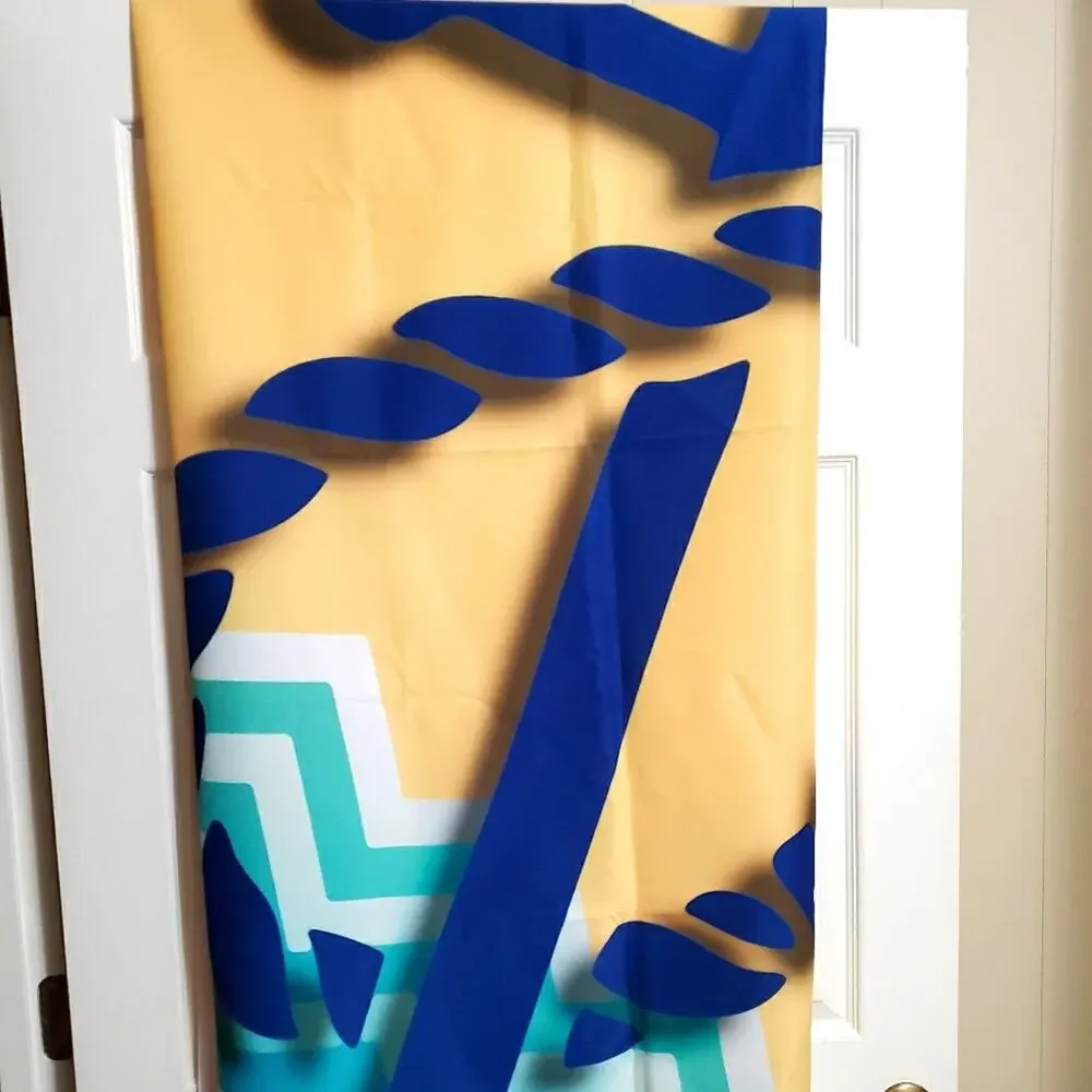 Nautical Beach Anchor shower curtain One size